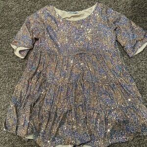 Amazing lace sequin babydoll dress.